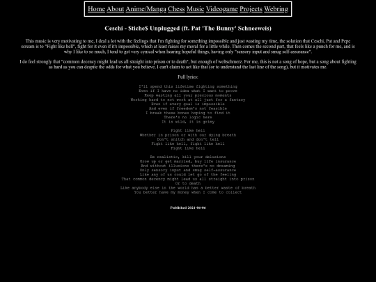 music/stichesunplugged screenshot