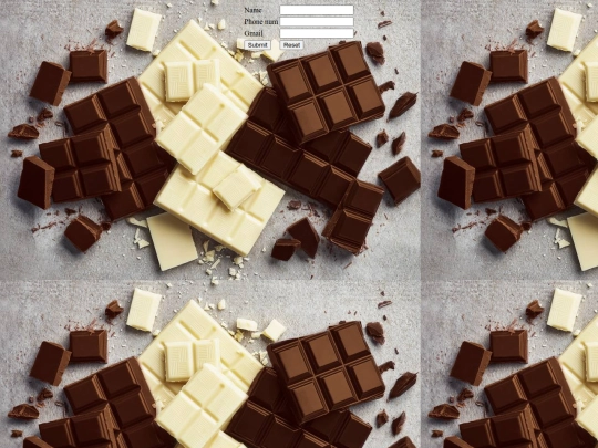 chocolate/login screenshot