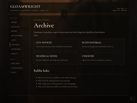 archive screenshot