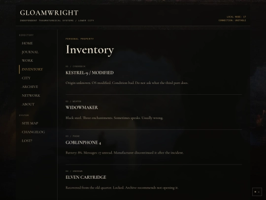 inventory screenshot