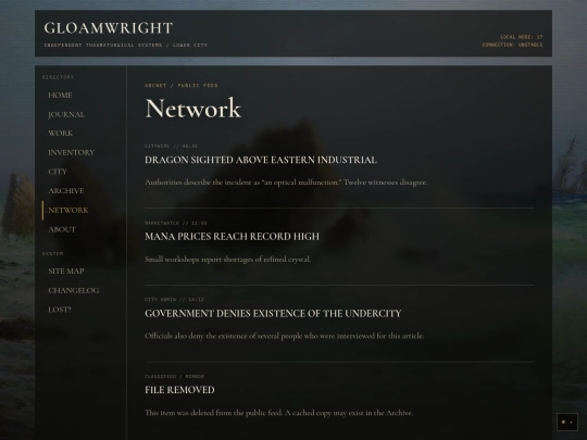 network screenshot