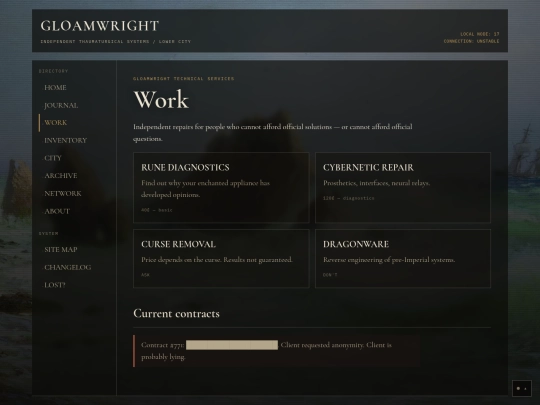 work screenshot