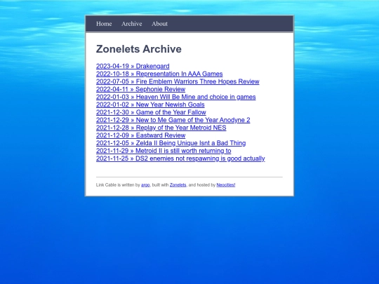 archive screenshot