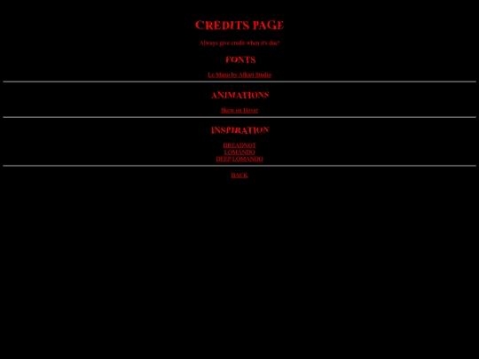 credits screenshot