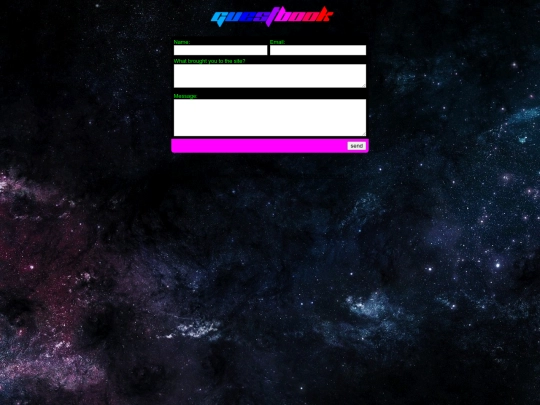 guestbook screenshot
