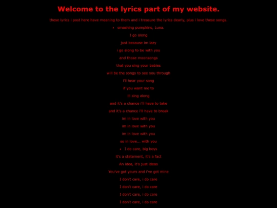 lyrics screenshot
