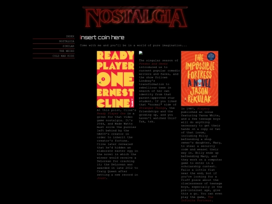 beyond/nostalgia screenshot