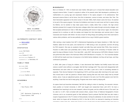 oldbio screenshot