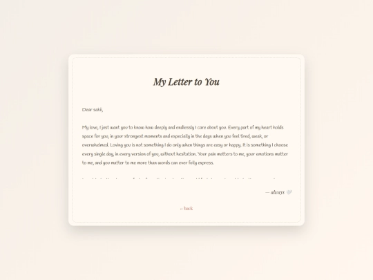 letter screenshot