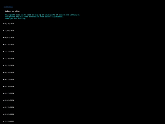 updates screenshot