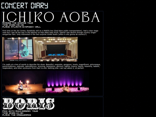 concerts screenshot