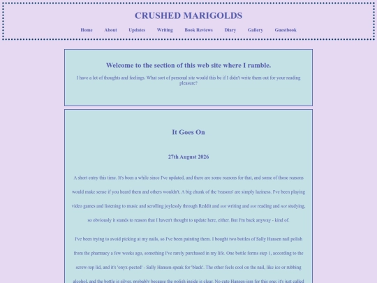 diary screenshot