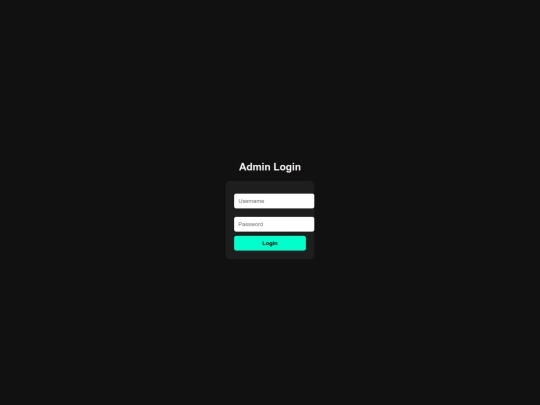 login screenshot