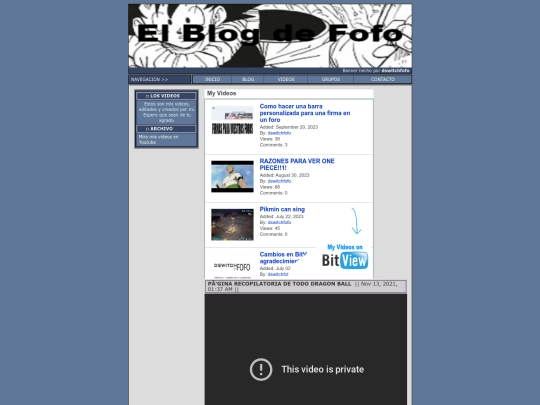 videos screenshot