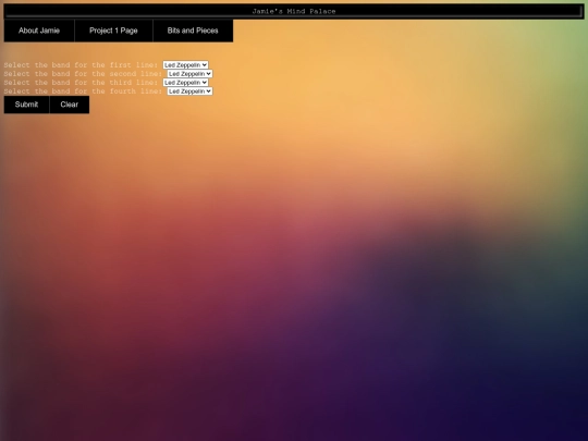 project1 screenshot