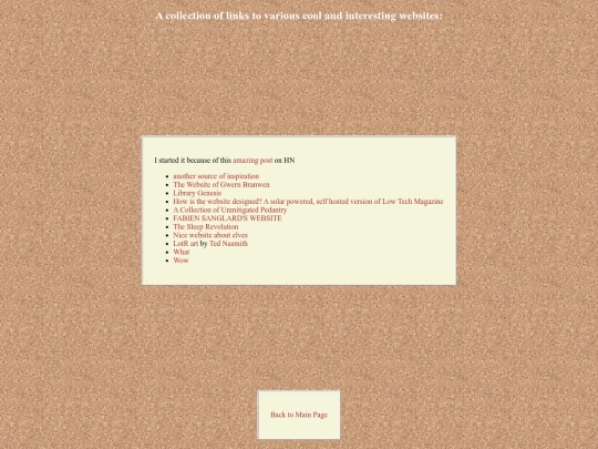 websiteslist screenshot