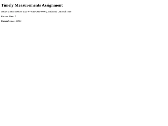 TimelyMeasurements screenshot