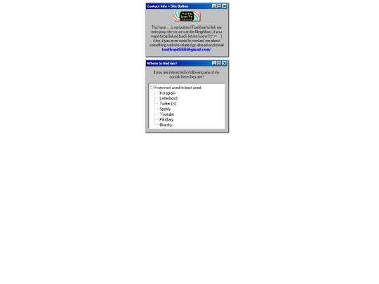 links/aboutMe screenshot