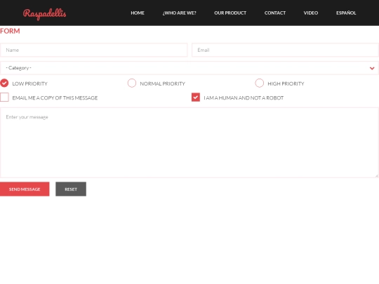 Raspadelli's/contact screenshot