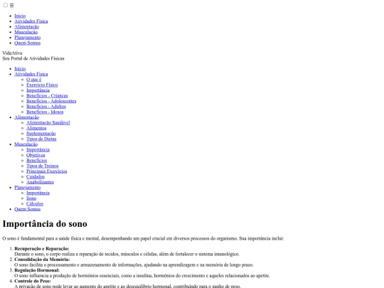 projeto/sono screenshot