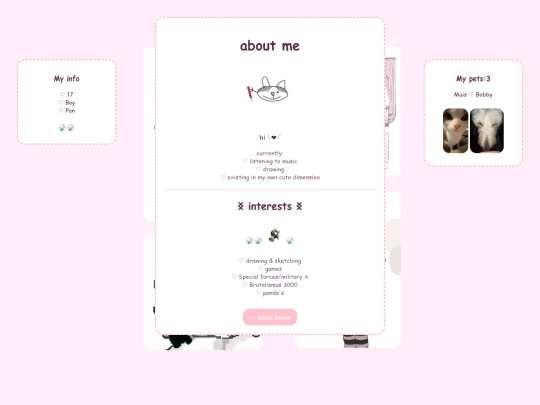 aboutme screenshot