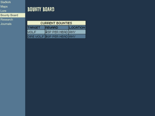 bounties screenshot