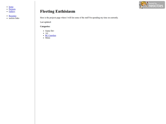 projects screenshot