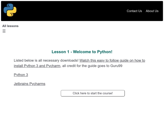Lesson 1 - Welcome to Python screenshot