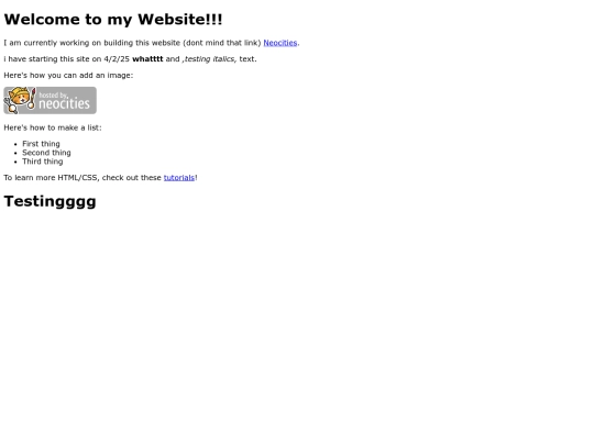 index screenshot