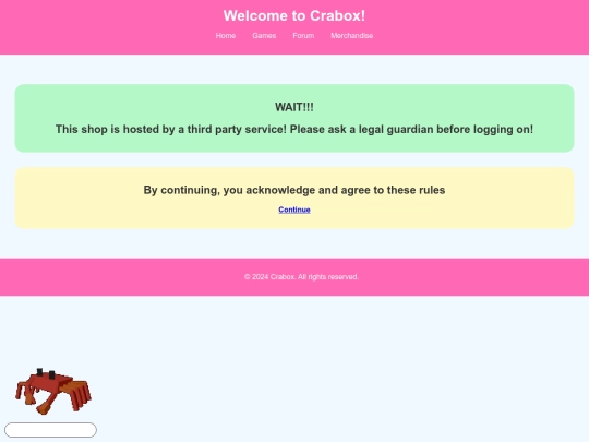 redirects/merch screenshot