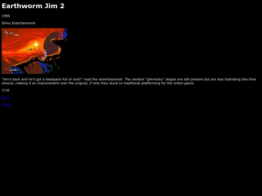 reviews/segamegadrive/earthwormjim2/review screenshot