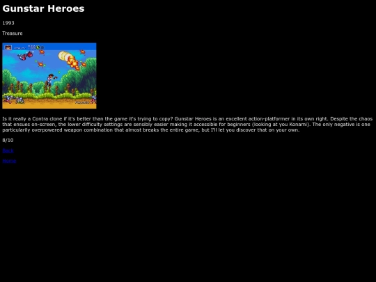 reviews/segamegadrive/gunstarheroes/review screenshot