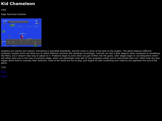 reviews/segamegadrive/kidchameleon/review screenshot