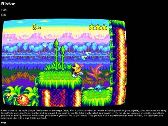 reviews/segamegadrive/ristar/review screenshot