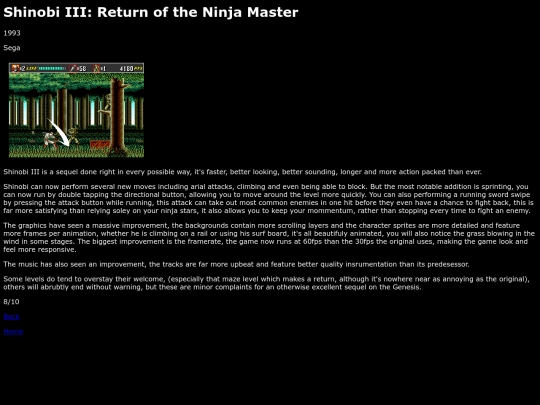 reviews/segamegadrive/shinobi3/review screenshot