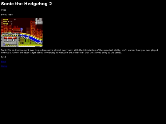 reviews/segamegadrive/sonic2/review screenshot