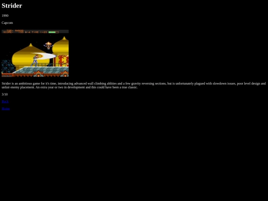 reviews/segamegadrive/strider/review screenshot