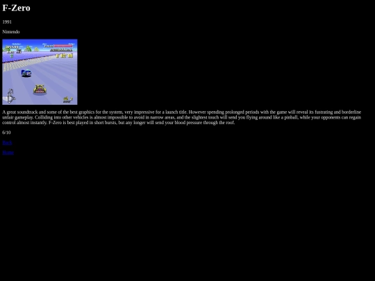 reviews/supernintendo/fzero/review screenshot