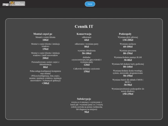 cennik screenshot