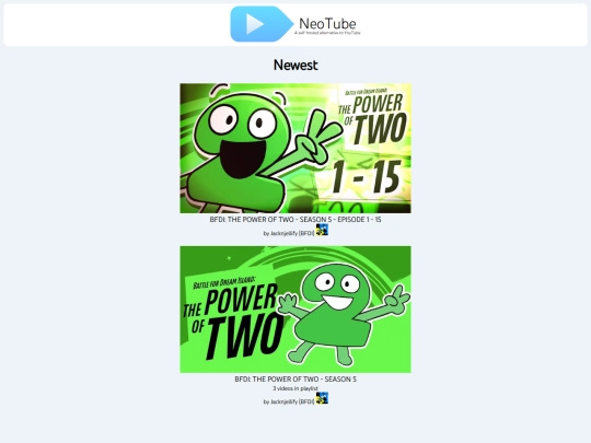 neotube screenshot
