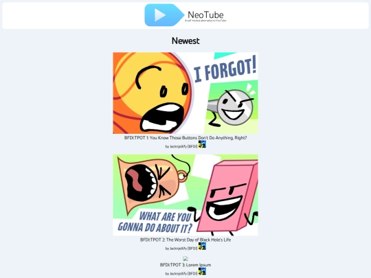 neotube/playlists/tpot screenshot