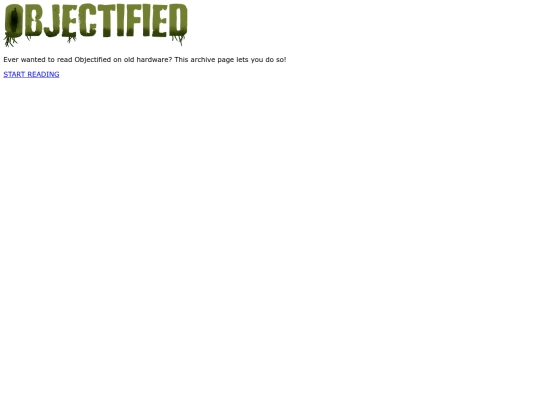 objectified screenshot