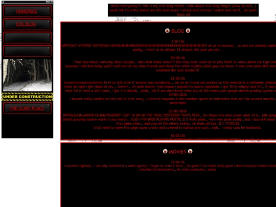 evilblog screenshot