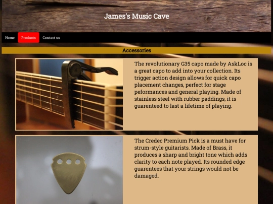 accessories screenshot