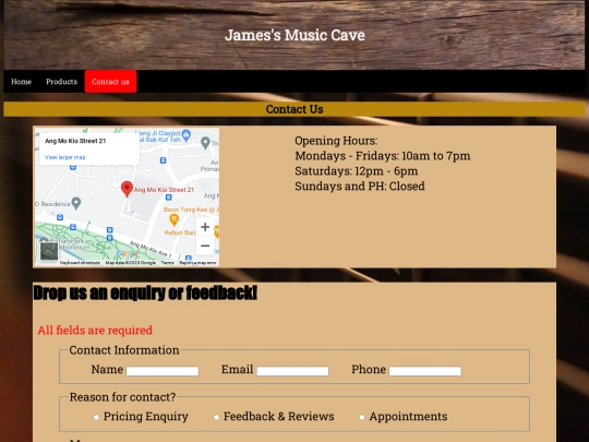 contactus screenshot