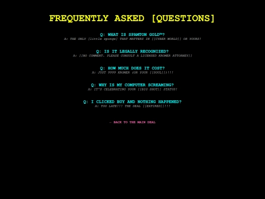 faq screenshot