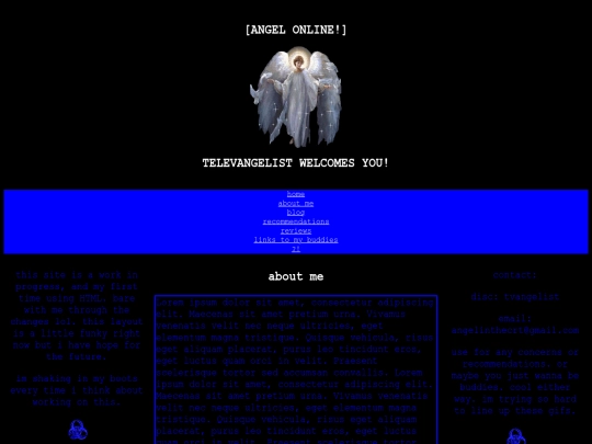 webpages/aboutme screenshot