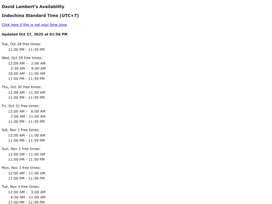 UTC7 screenshot