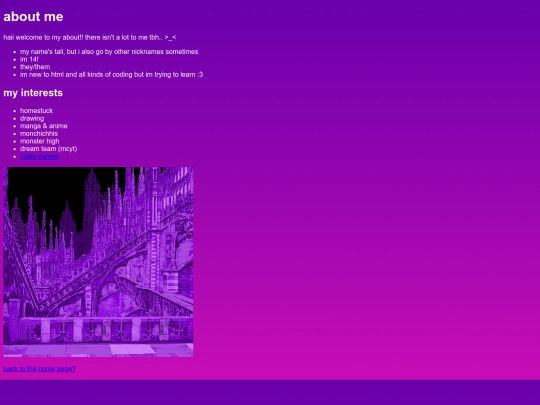 aboutme screenshot