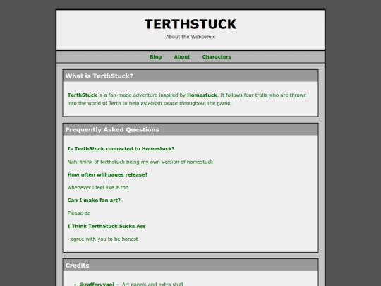 Terthstuck/about screenshot